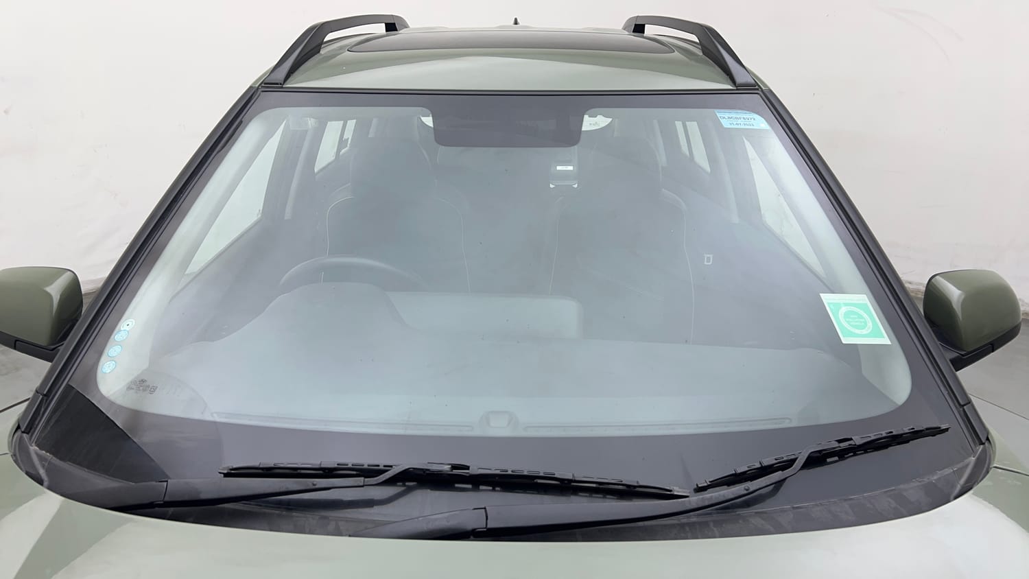 Used 2023 Hyundai Exter SX (O) Connect 1.2 AMT Petrol Automatic exterior FRONT WINDSHIELD VIEW