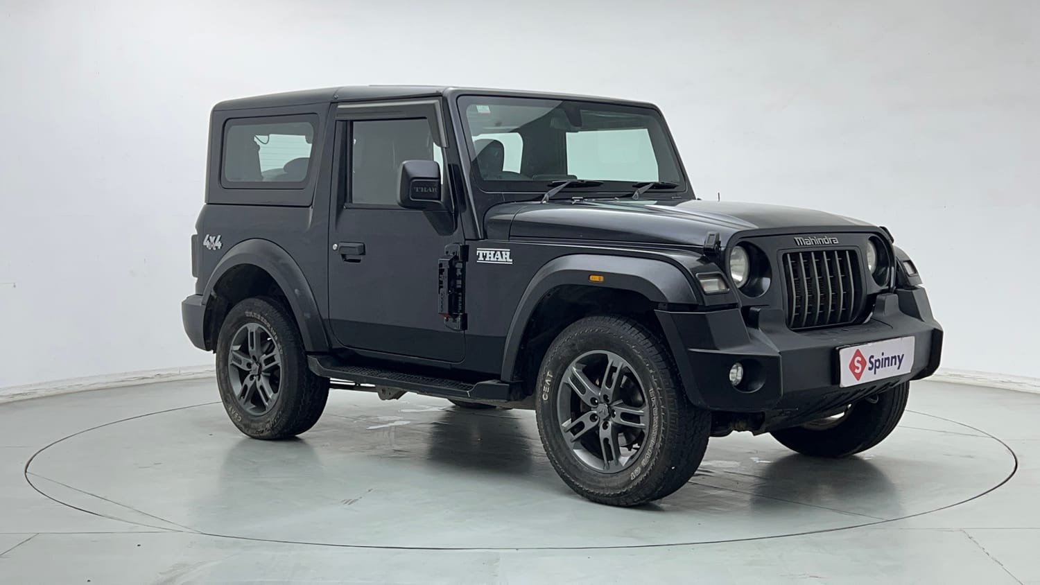 Used 2023 mahindra Thar LX Hard Top Petrol AT 4WD Petrol Automatic exterior RIGHT FRONT CORNER VIEW
