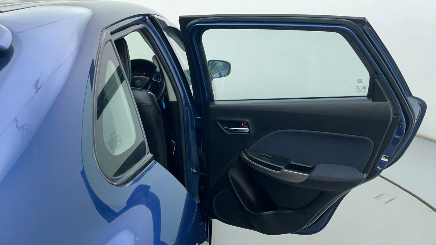Used 2022 Maruti Suzuki Baleno Delta Petrol Manual interior RIGHT REAR DOOR OPEN VIEW
