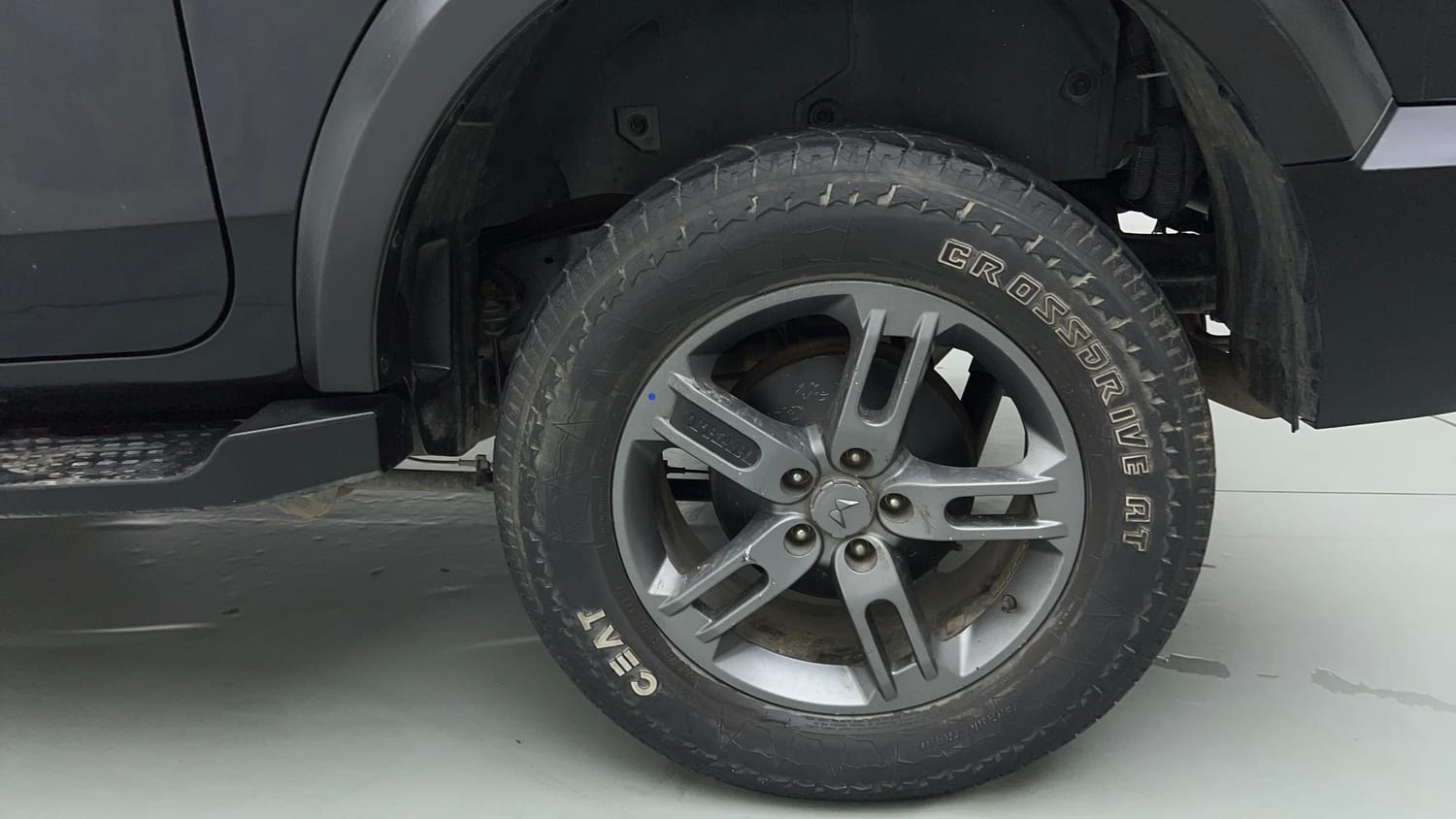 Used 2023 mahindra Thar LX Hard Top Petrol AT 4WD Petrol Automatic tyres LEFT REAR TYRE RIM VIEW
