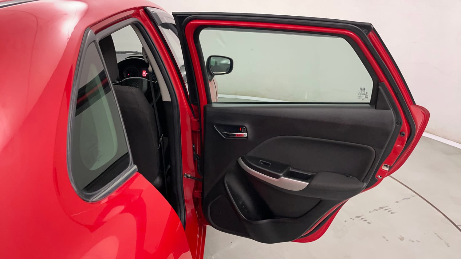 Used 2017 Maruti Suzuki Baleno Zeta 1.2 Petrol Manual interior RIGHT REAR DOOR OPEN VIEW