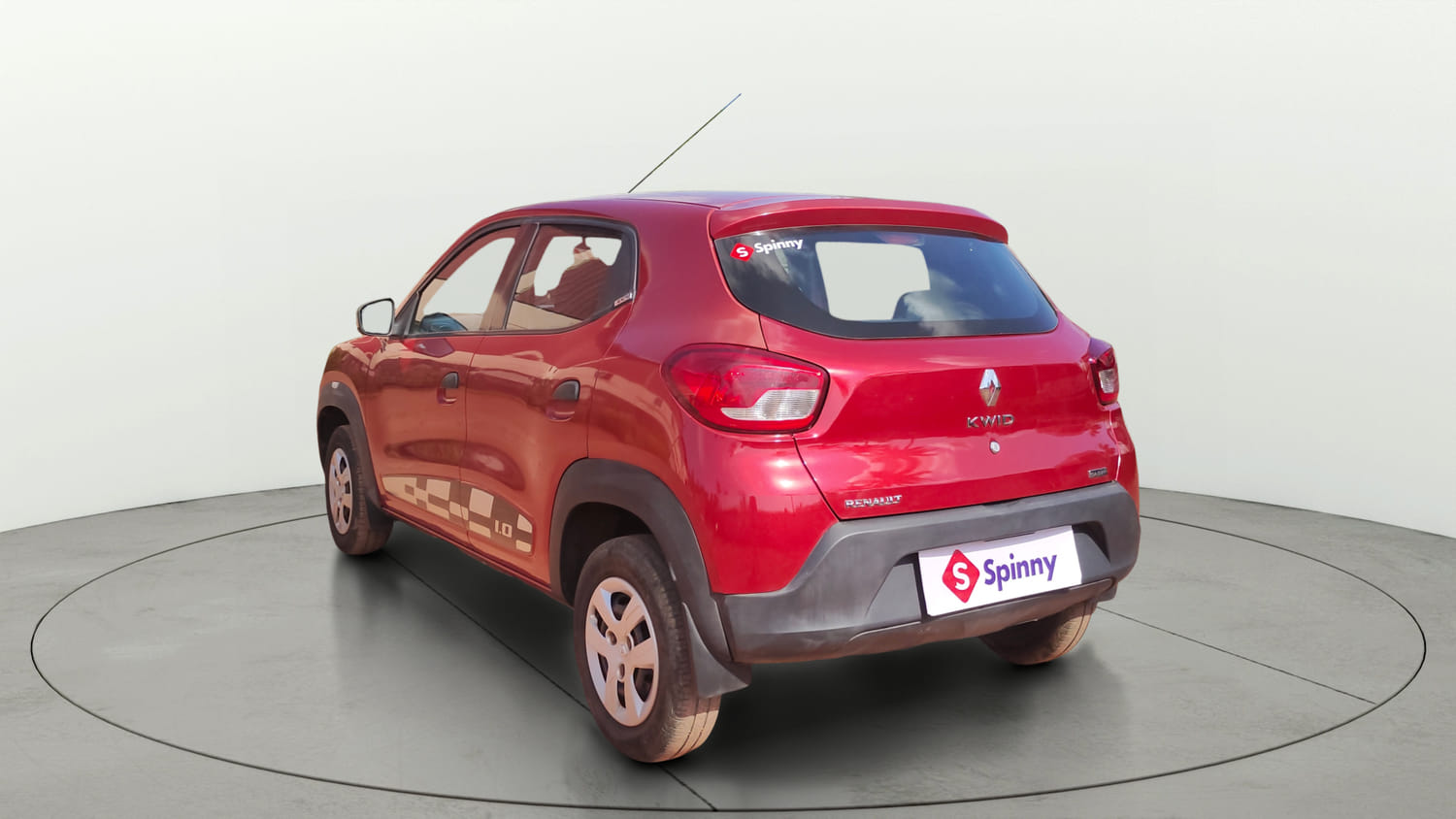 Used 2017 Renault Kwid 1.0 RXT AMT Opt Petrol Automatic exterior LEFT REAR CORNER VIEW