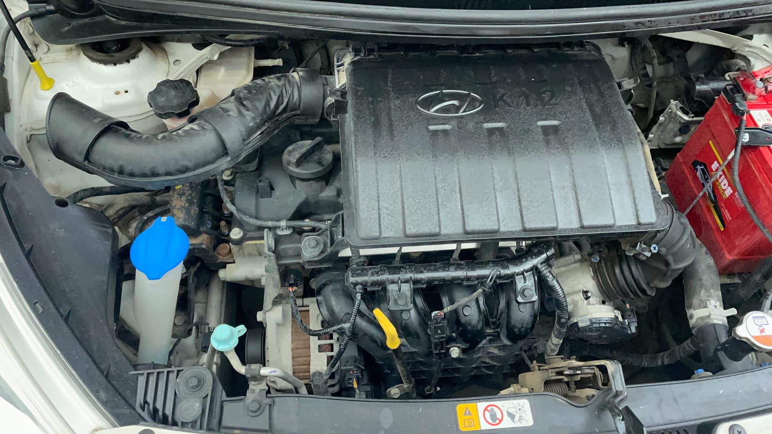 Used 2018 Hyundai Grand i10 Magna 1.2 Kappa VTVT Petrol Manual engine ENGINE RIGHT SIDE VIEW