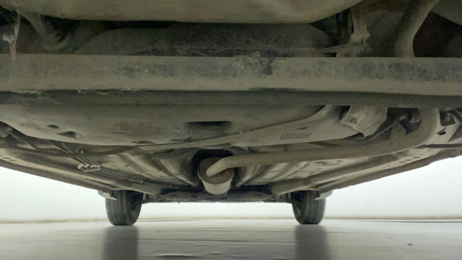 Used 2019 Maruti Suzuki Wagon R VXi 1.2 Petrol Manual extra REAR UNDERBODY VIEW (TAKEN FROM REAR)
