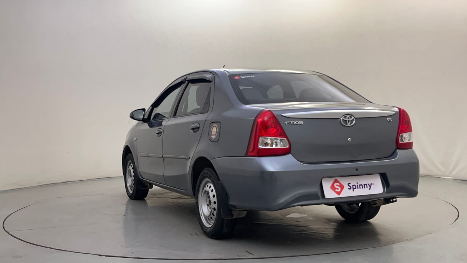 Used 2013 Toyota Etios G Petrol Manual exterior LEFT REAR CORNER VIEW