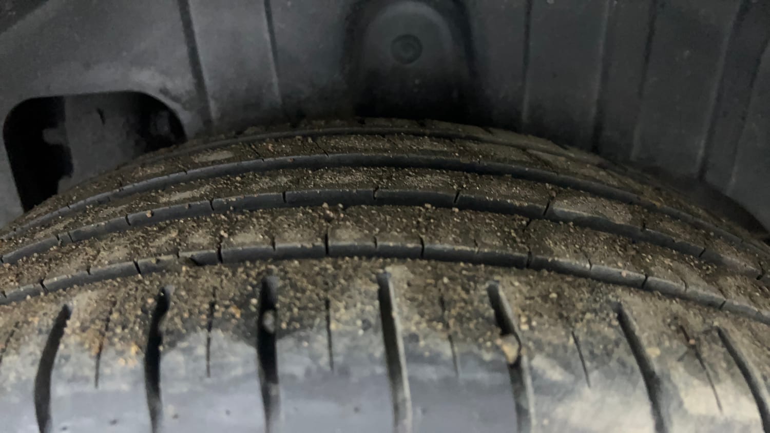 Used 2019 Mahindra XUV 300 1.2 W8 (O) Petrol Manual tyres LEFT REAR TYRE TREAD VIEW