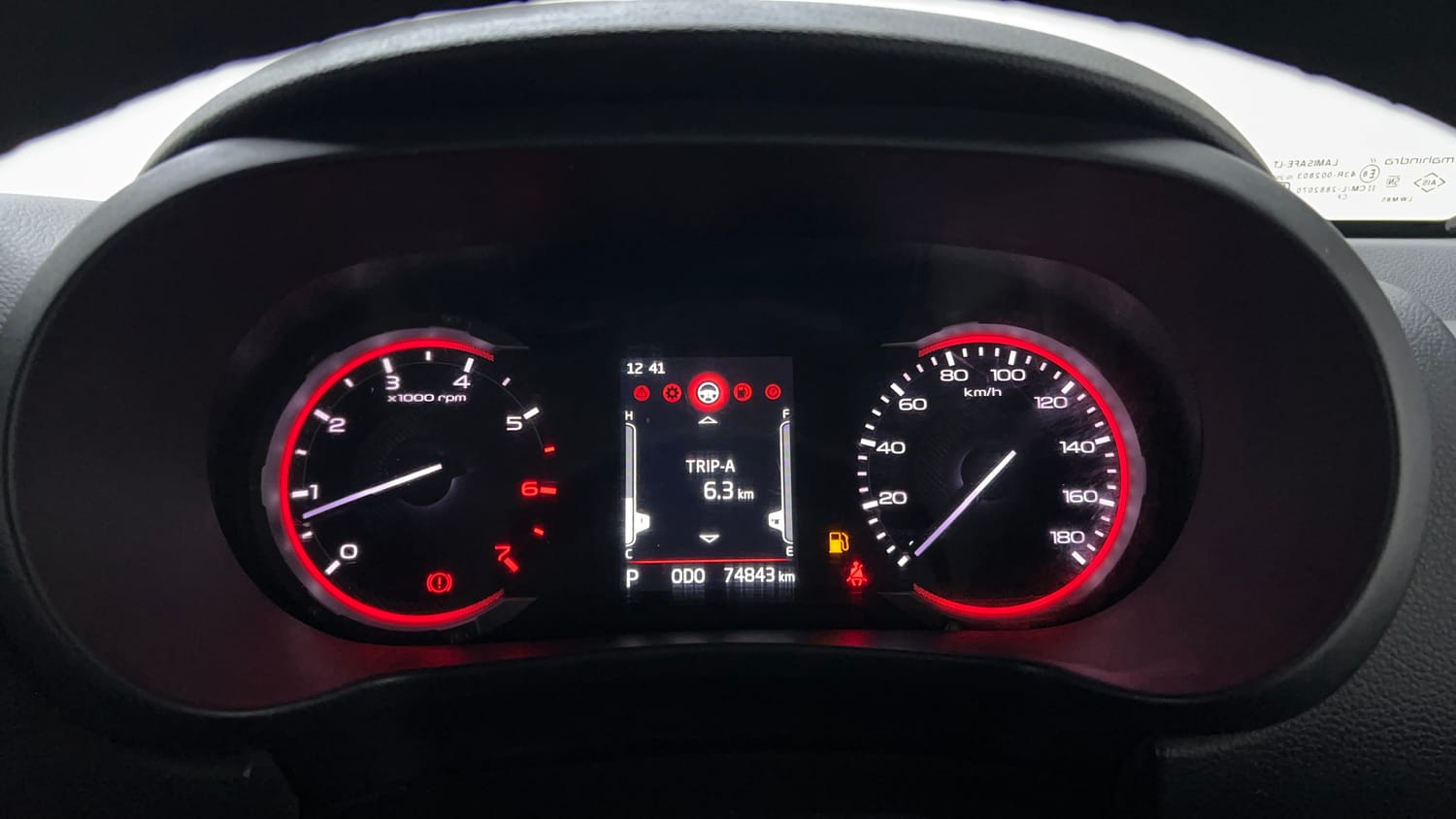 Used 2023 mahindra Thar LX Hard Top Petrol AT 4WD Petrol Automatic interior CLUSTERMETER VIEW