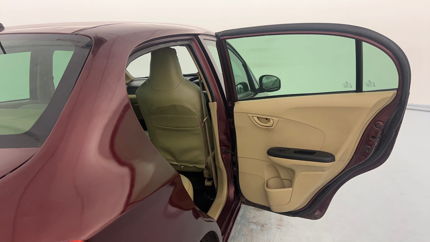 Used 2014 Honda Amaze 1.2 S i-VTEC Petrol Manual interior RIGHT REAR DOOR OPEN VIEW