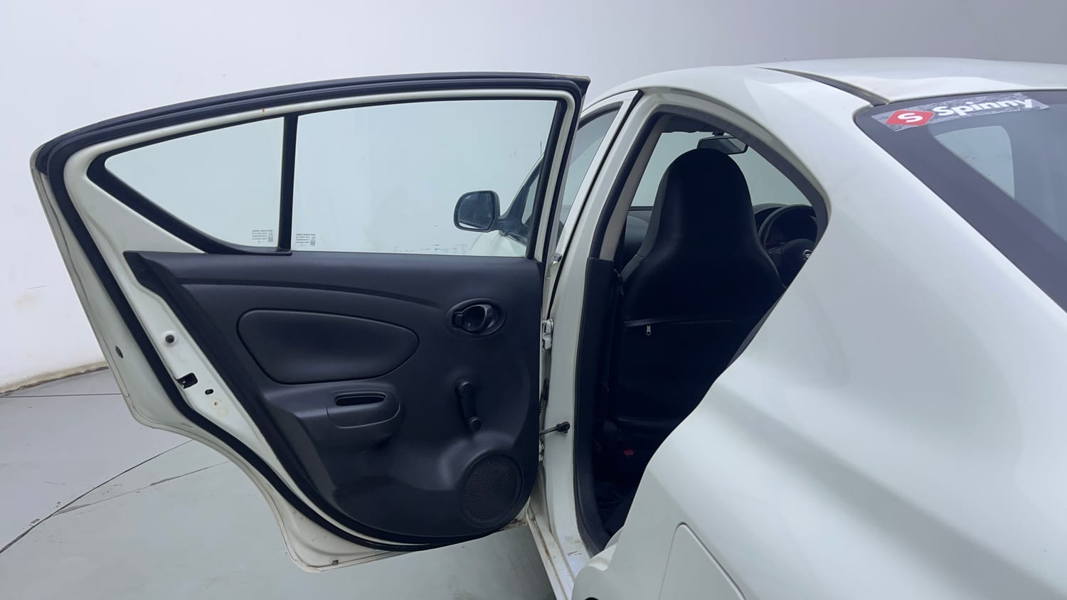 Used 2018 Nissan Sunny XE D Diesel Manual interior LEFT REAR DOOR OPEN VIEW