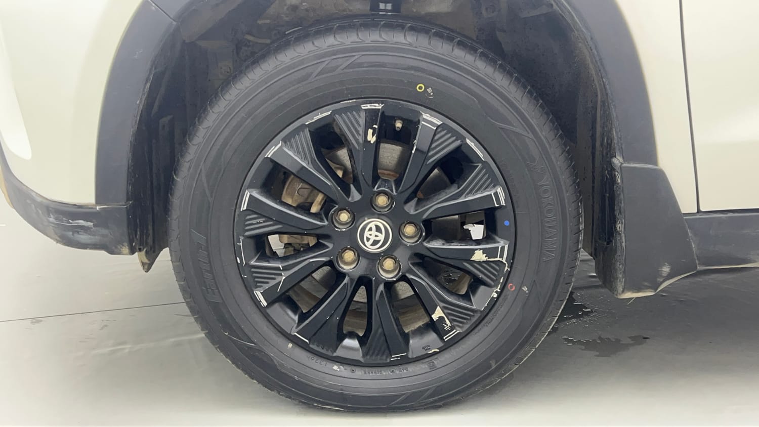Used 2022 Toyota Urban Cruiser High Grade MT Petrol Manual tyres LEFT FRONT TYRE RIM VIEW