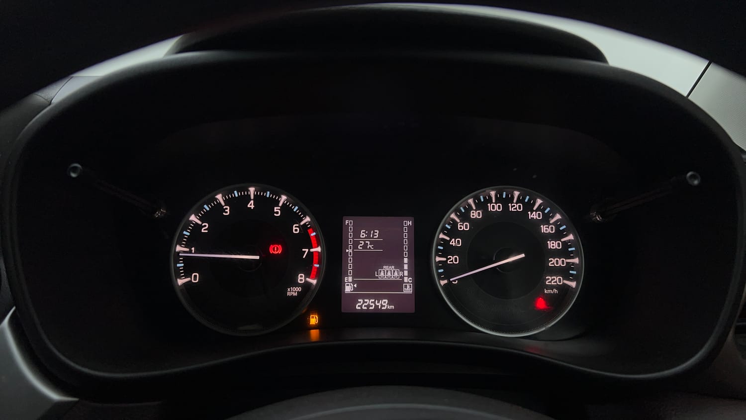 Used 2025 Maruti Suzuki Fronx Delta 1.2L MT Petrol Manual interior CLUSTERMETER VIEW
