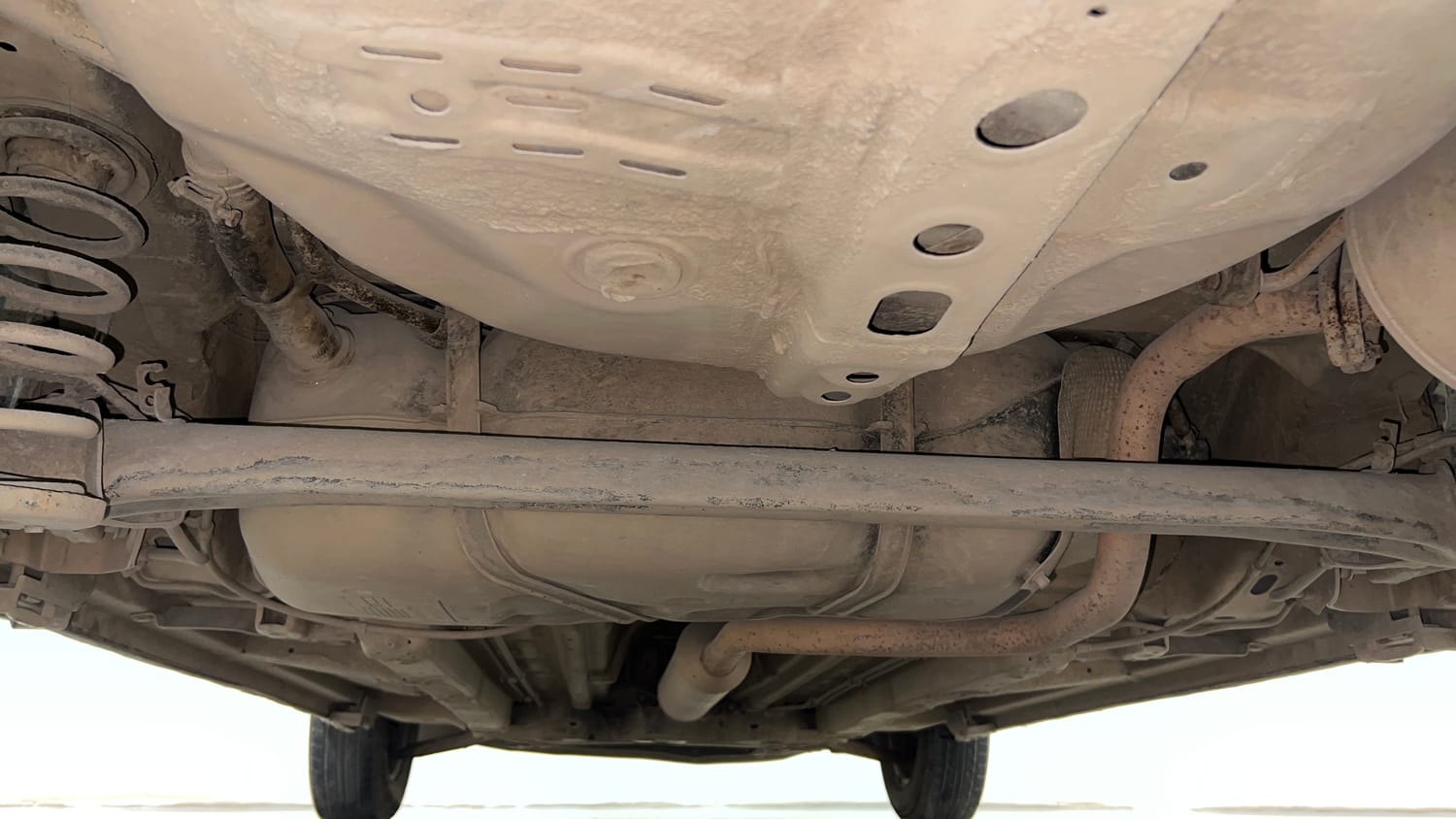 Used 2012 Maruti Suzuki Swift VXi Petrol Manual extra REAR UNDERBODY VIEW (TAKEN FROM REAR)