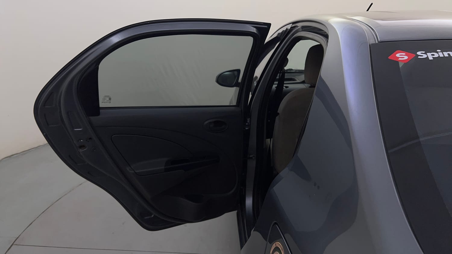 Used 2013 Toyota Etios G Petrol Manual interior LEFT REAR DOOR OPEN VIEW