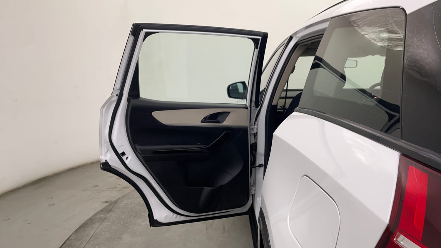Used 2023 Mahindra XUV700 AX 5 Petrol AT 5 STR Petrol Automatic interior LEFT REAR DOOR OPEN VIEW