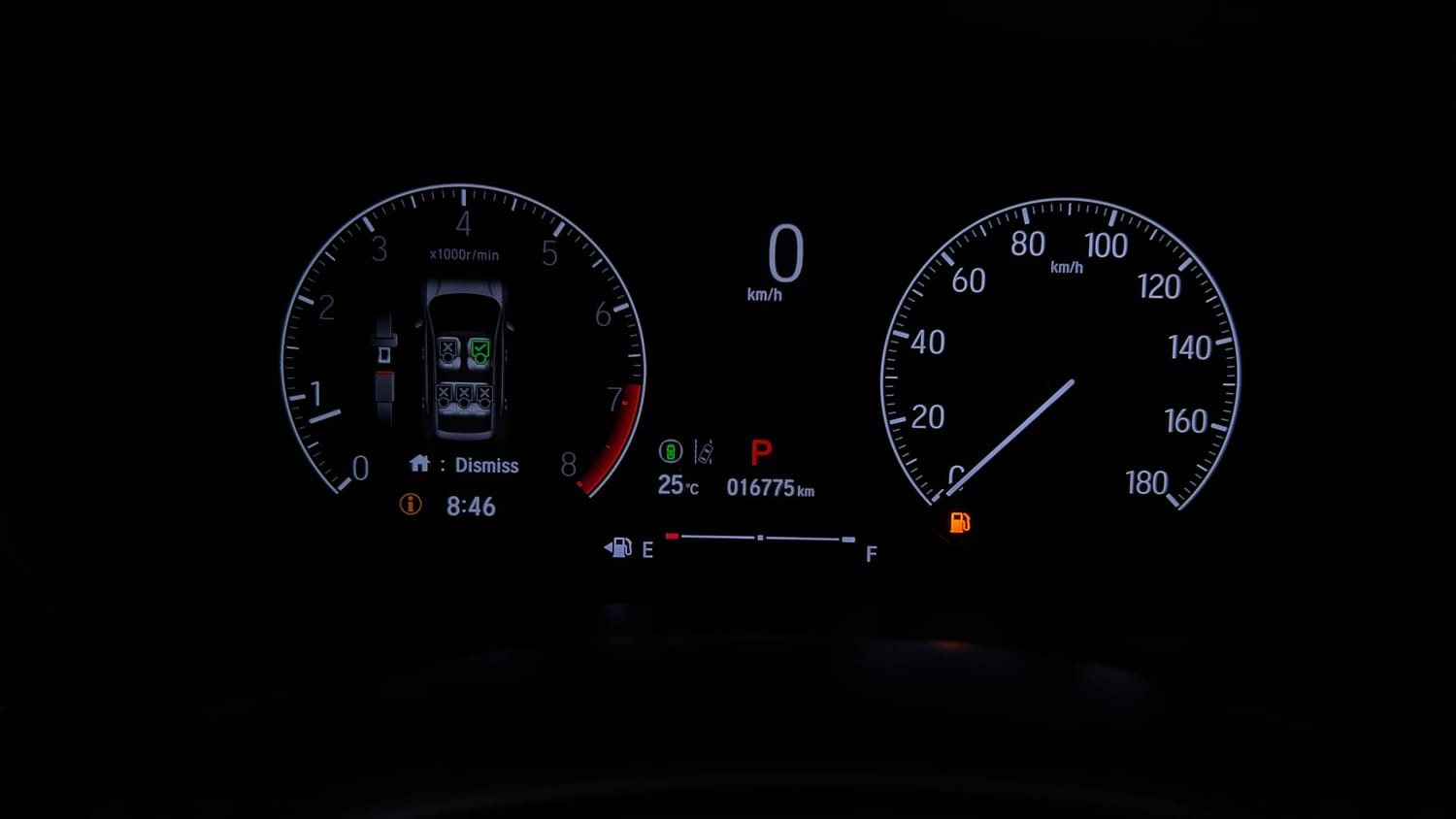 Used 2024 Honda Elevate ZX CVT Petrol Automatic interior CLUSTERMETER VIEW