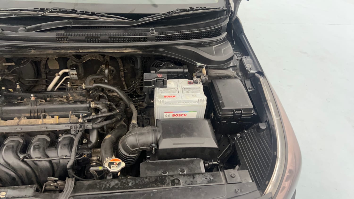Used 2018 Hyundai Verna SX (O) 1.6 VTVT AT Petrol Automatic engine ENGINE LEFT SIDE VIEW