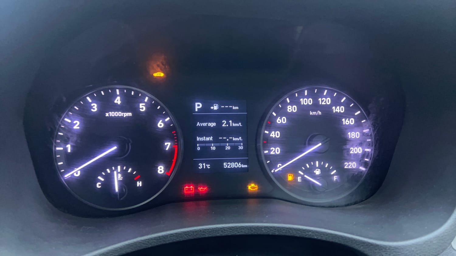 Used 2019 Hyundai Verna SX Plus 1.6 VTVT AT Petrol Automatic interior CLUSTERMETER VIEW