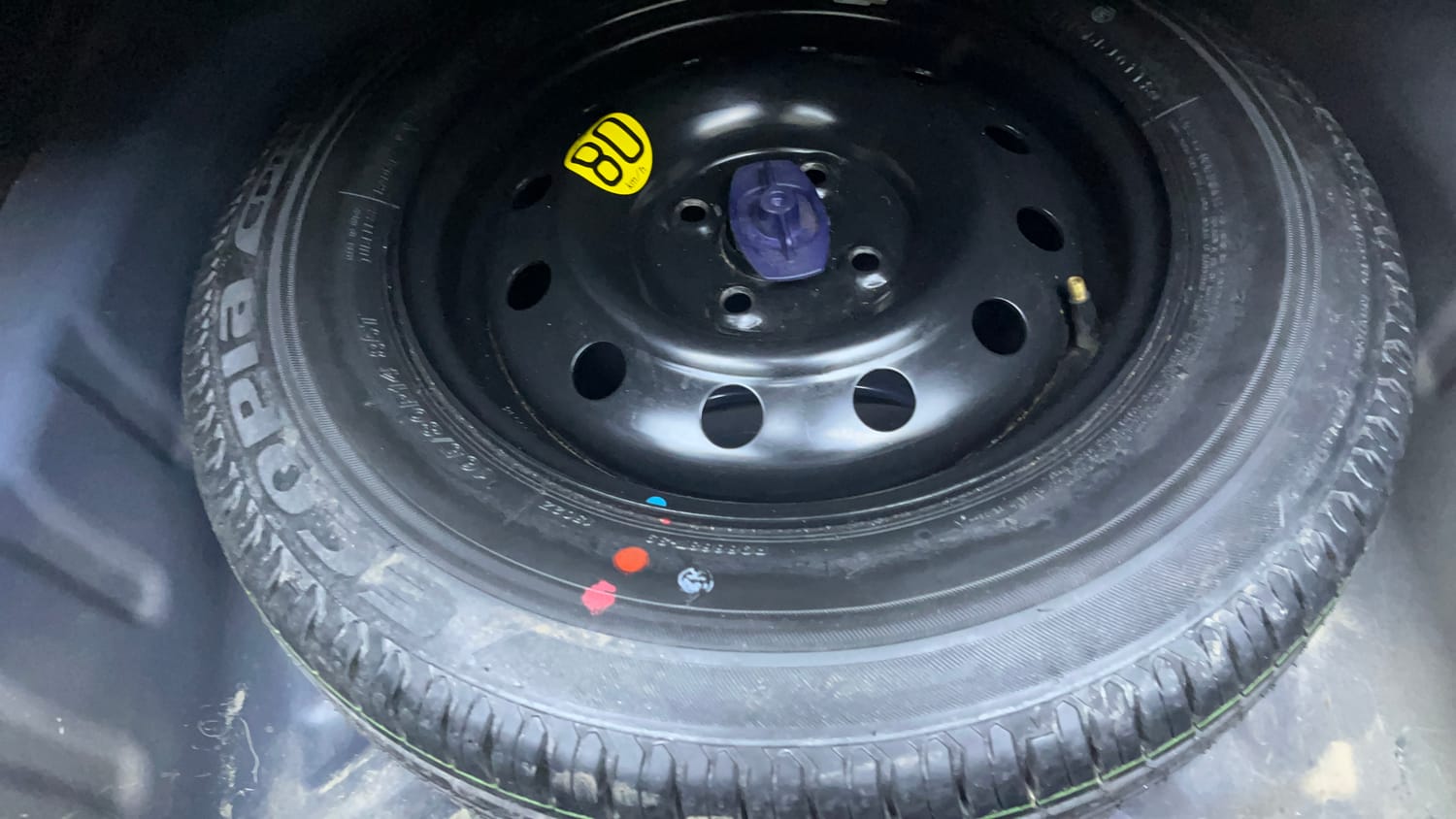 Used 2018 Maruti Suzuki Dzire ZXi Plus AMT Petrol Automatic tyres SPARE TYRE VIEW