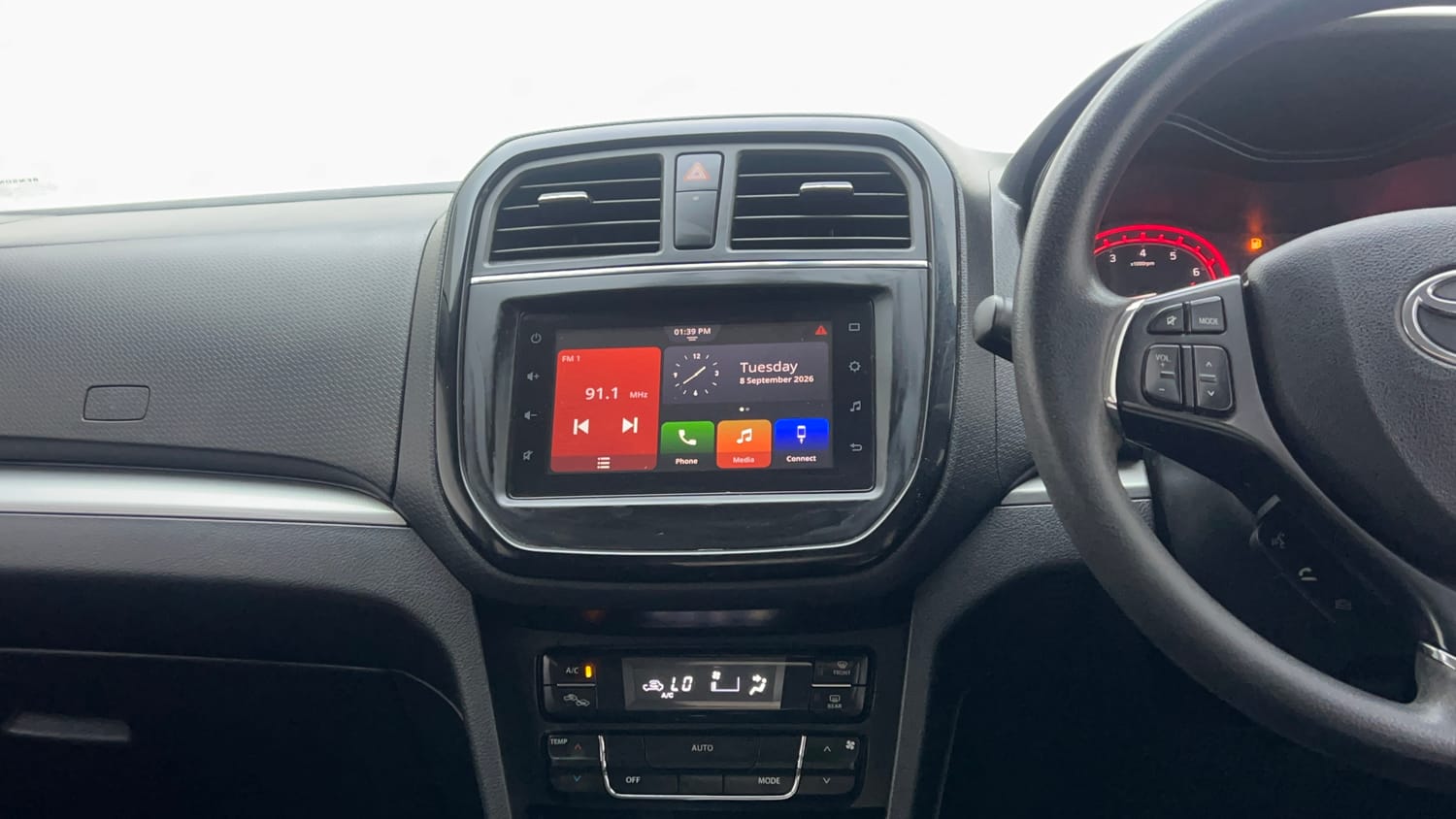 Used 2022 Toyota Urban Cruiser High Grade MT Petrol Manual interior MUSIC SYSTEM & AC CONTROL VIEW