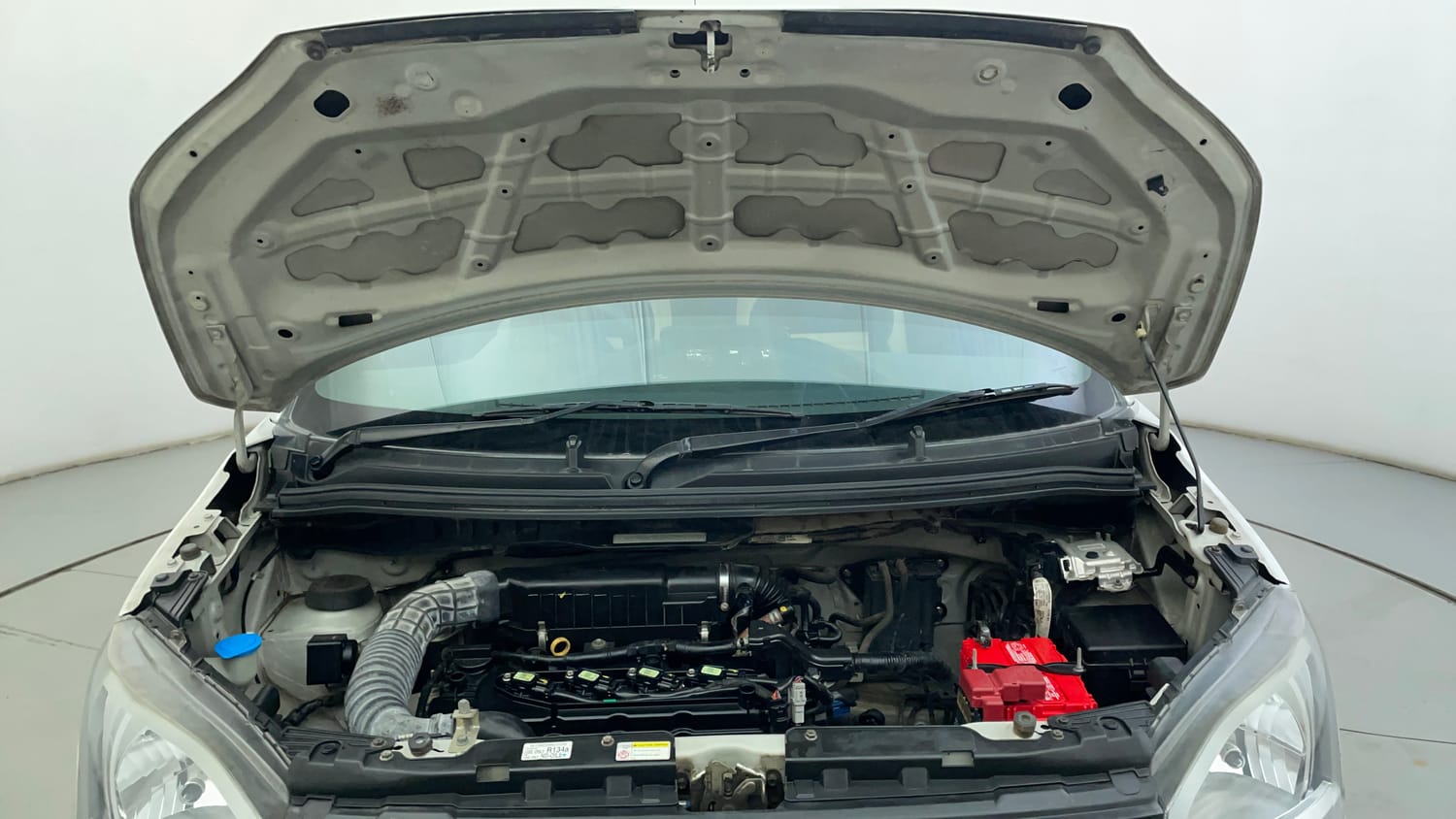 Used 2019 Maruti Suzuki Wagon R VXi 1.2 Petrol Manual engine ENGINE & BONNET OPEN FRONT VIEW
