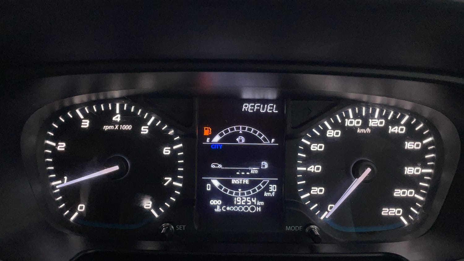 Used 2023 Tata Punch Pure MT Petrol Manual interior CLUSTERMETER VIEW