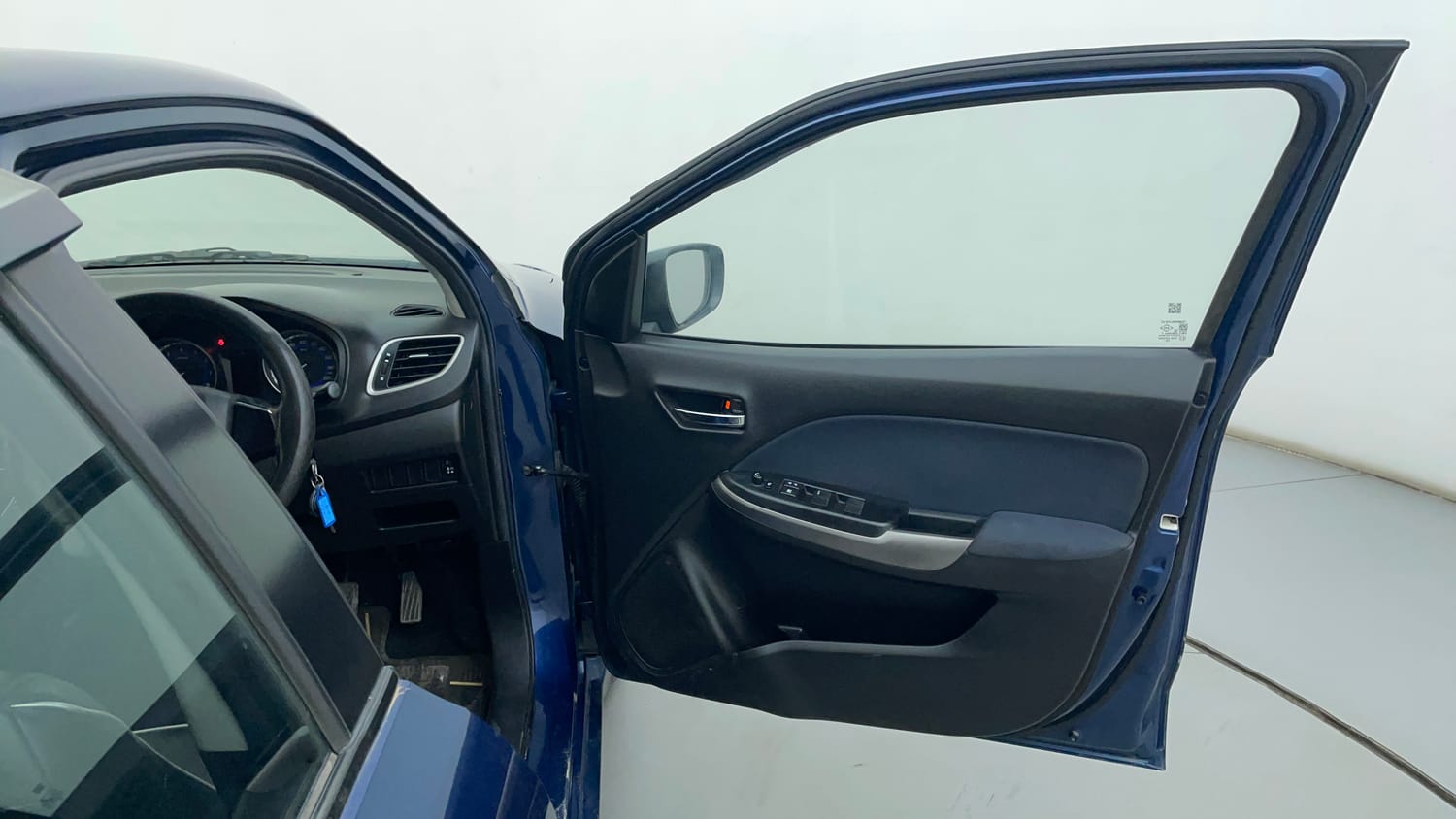 Used 2022 Maruti Suzuki Baleno Delta Petrol Manual interior RIGHT FRONT DOOR OPEN VIEW