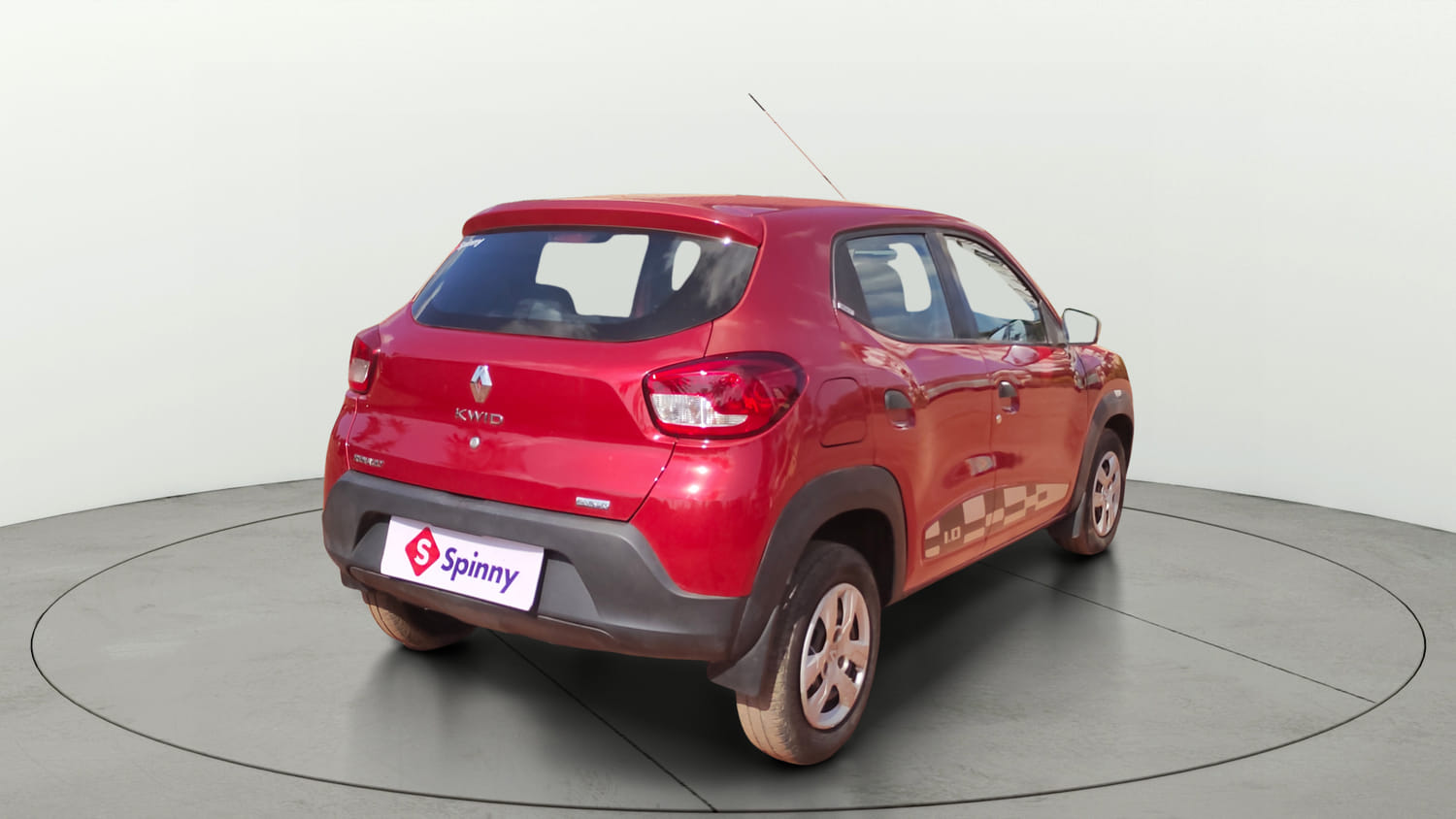 Used 2017 Renault Kwid 1.0 RXT AMT Opt Petrol Automatic exterior RIGHT REAR CORNER VIEW