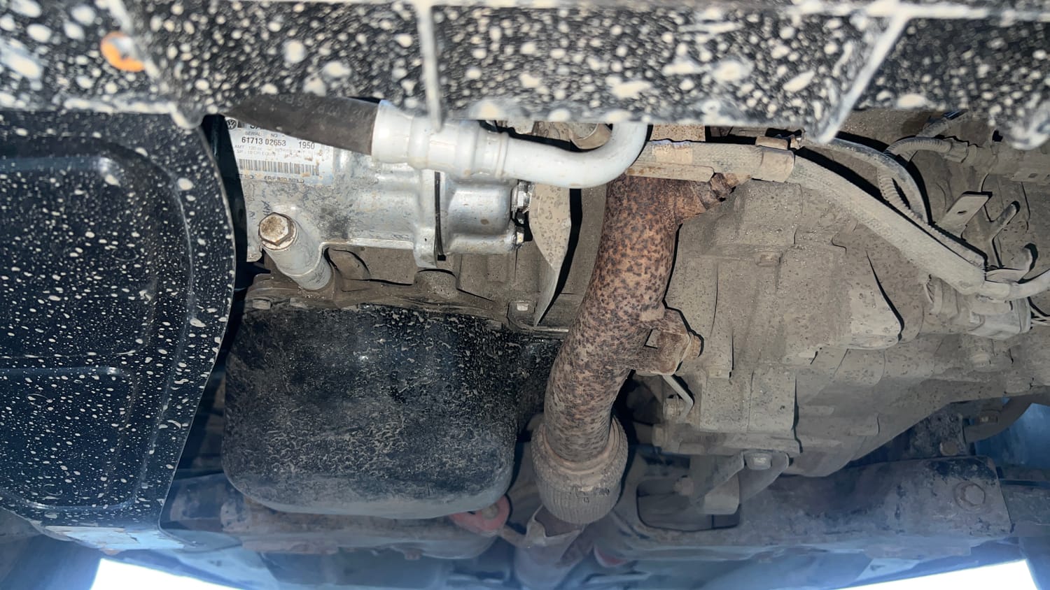Used 2014 Volkswagen Polo Comfortline 1.2L (P) Petrol Manual extra FRONT LEFT UNDERBODY VIEW