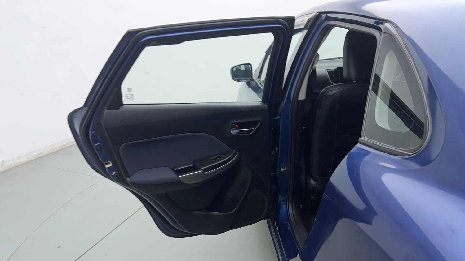 Used 2022 Maruti Suzuki Baleno Delta Petrol Manual interior LEFT REAR DOOR OPEN VIEW