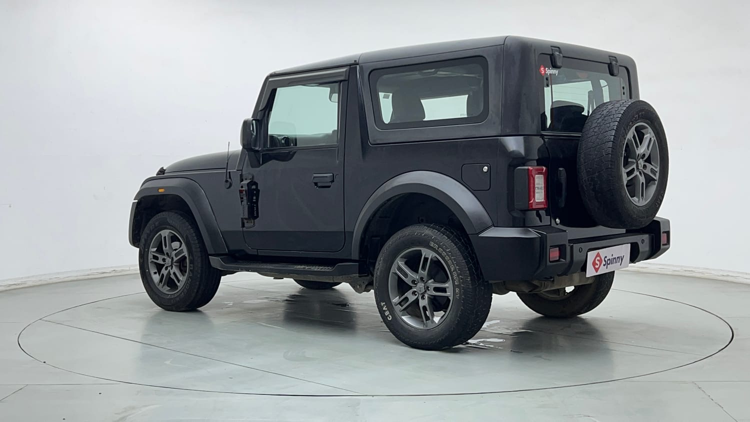 Used 2023 mahindra Thar LX Hard Top Petrol AT 4WD Petrol Automatic exterior LEFT REAR CORNER VIEW