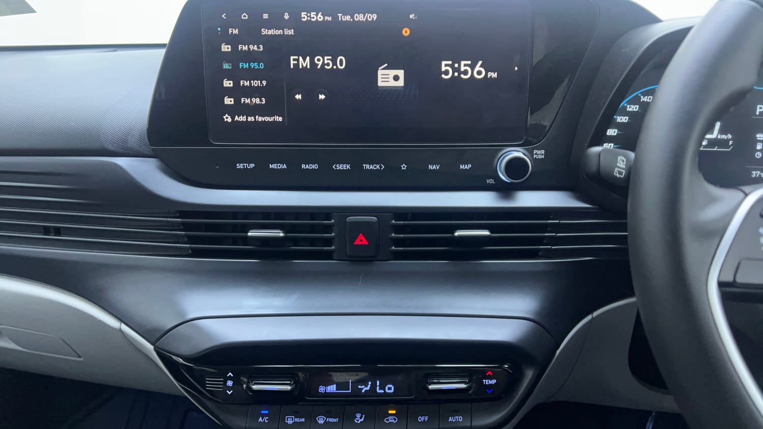 Used 2025 Hyundai New i20 Asta (O) 1.2 IVT Petrol Automatic interior MUSIC SYSTEM & AC CONTROL VIEW