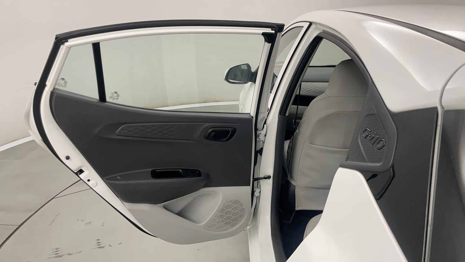 Used 2021 Hyundai Grand i10 Nios Magna Corporate Edition 1.2 Kappa VTVT Petrol Manual interior LEFT REAR DOOR OPEN VIEW