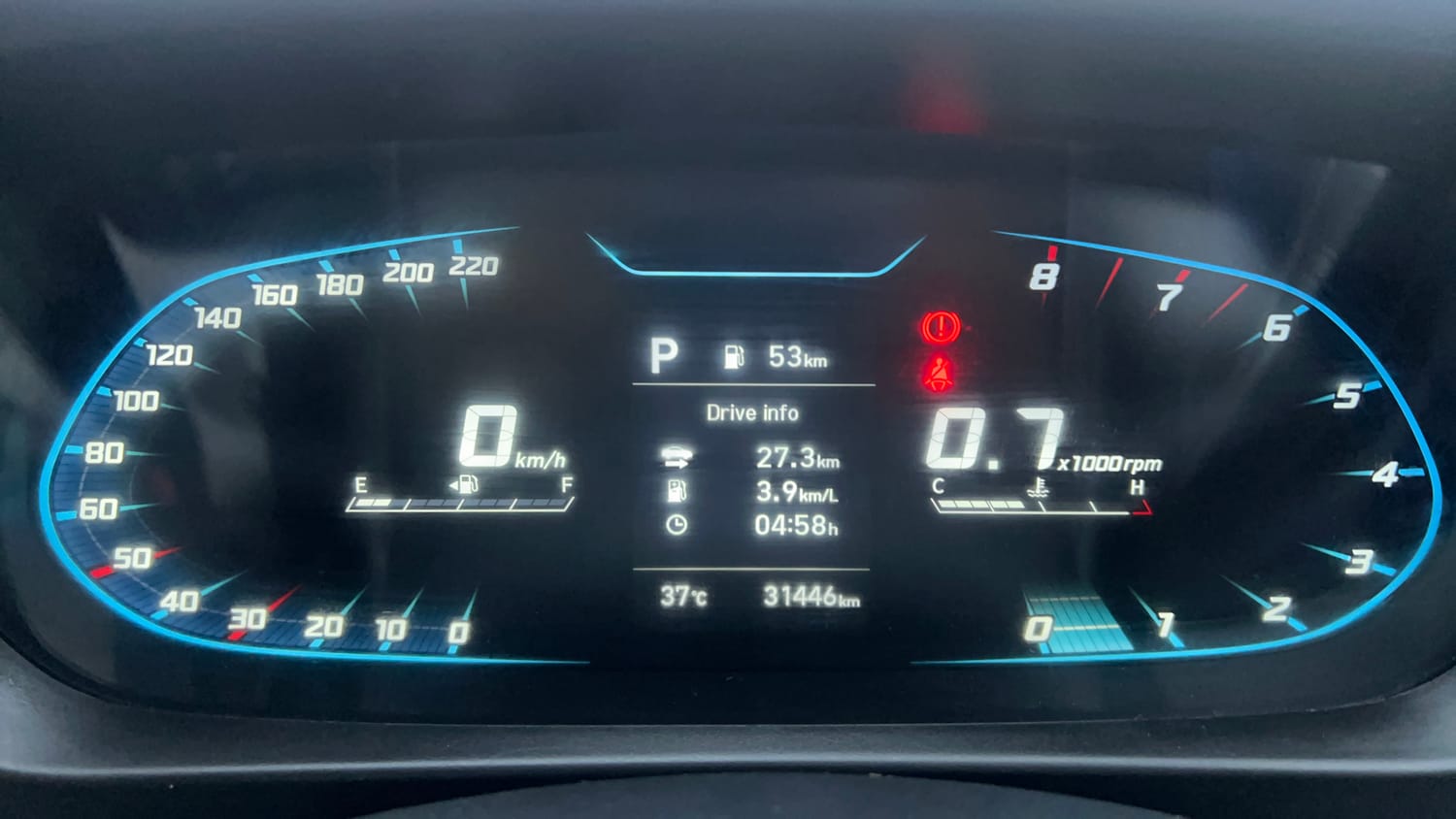 Used 2025 Hyundai New i20 Asta (O) 1.2 IVT Petrol Automatic interior CLUSTERMETER VIEW