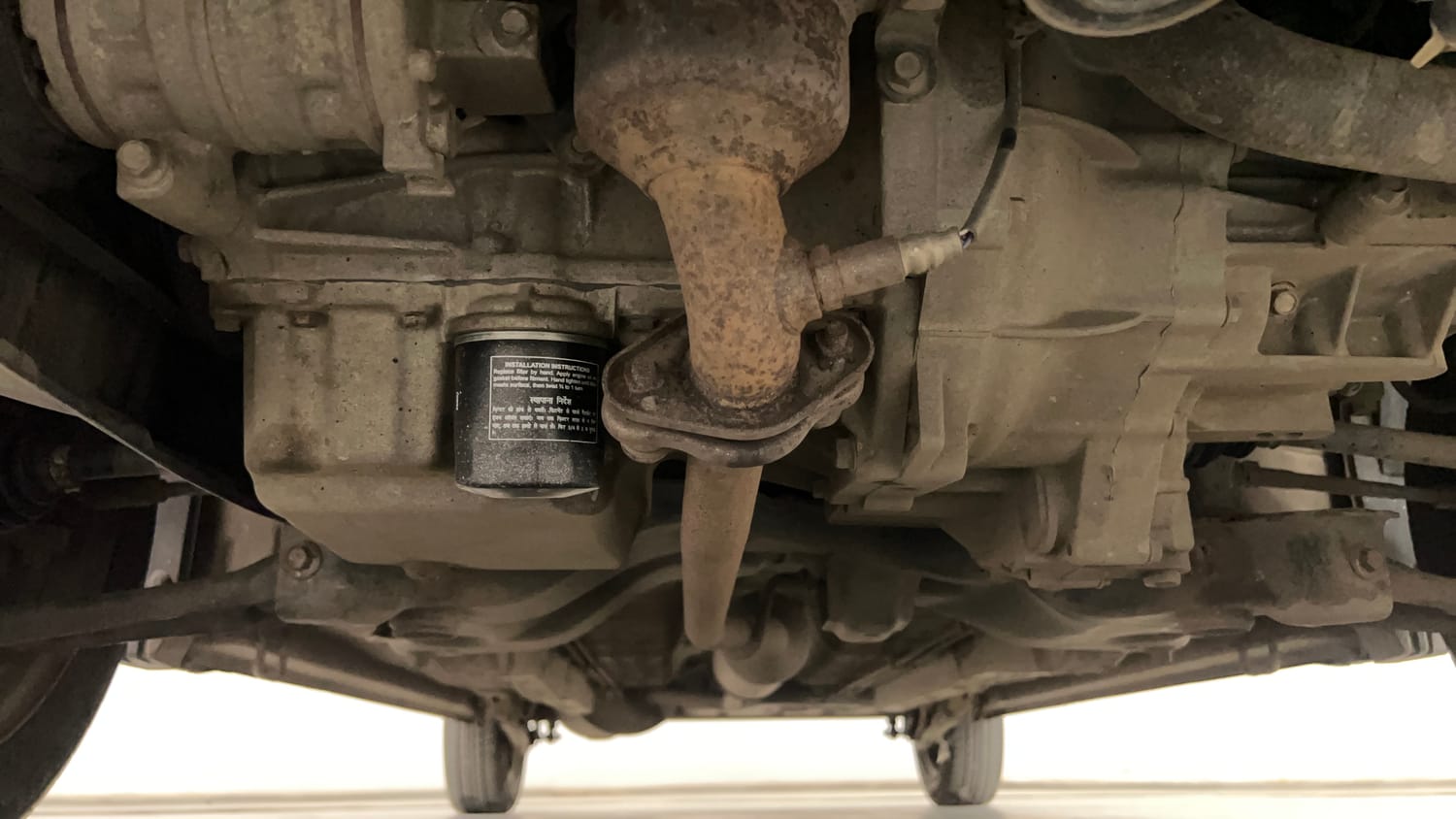 Used 2015 Maruti Suzuki Wagon R VXI Petrol Manual extra FRONT LEFT UNDERBODY VIEW