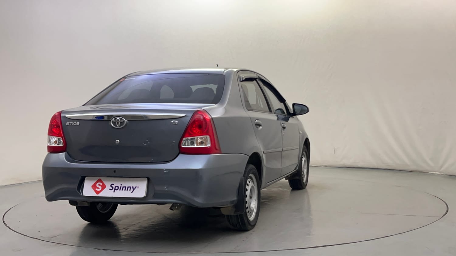 Used 2013 Toyota Etios G Petrol Manual exterior RIGHT REAR CORNER VIEW
