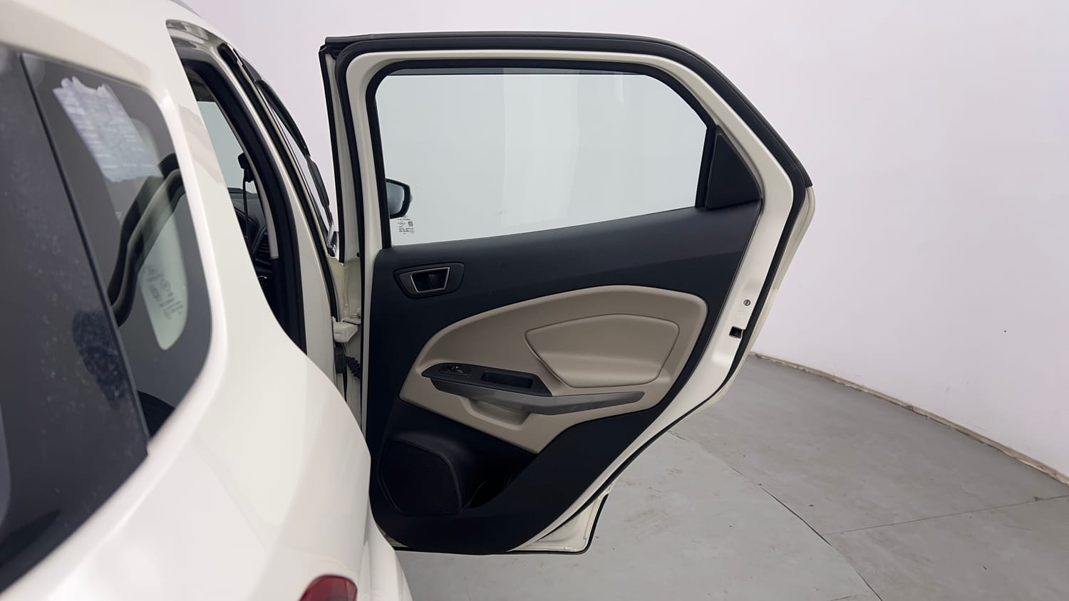 Used 2021 Ford EcoSport Titanium 1.5L Ti-VCT Petrol Manual interior RIGHT REAR DOOR OPEN VIEW