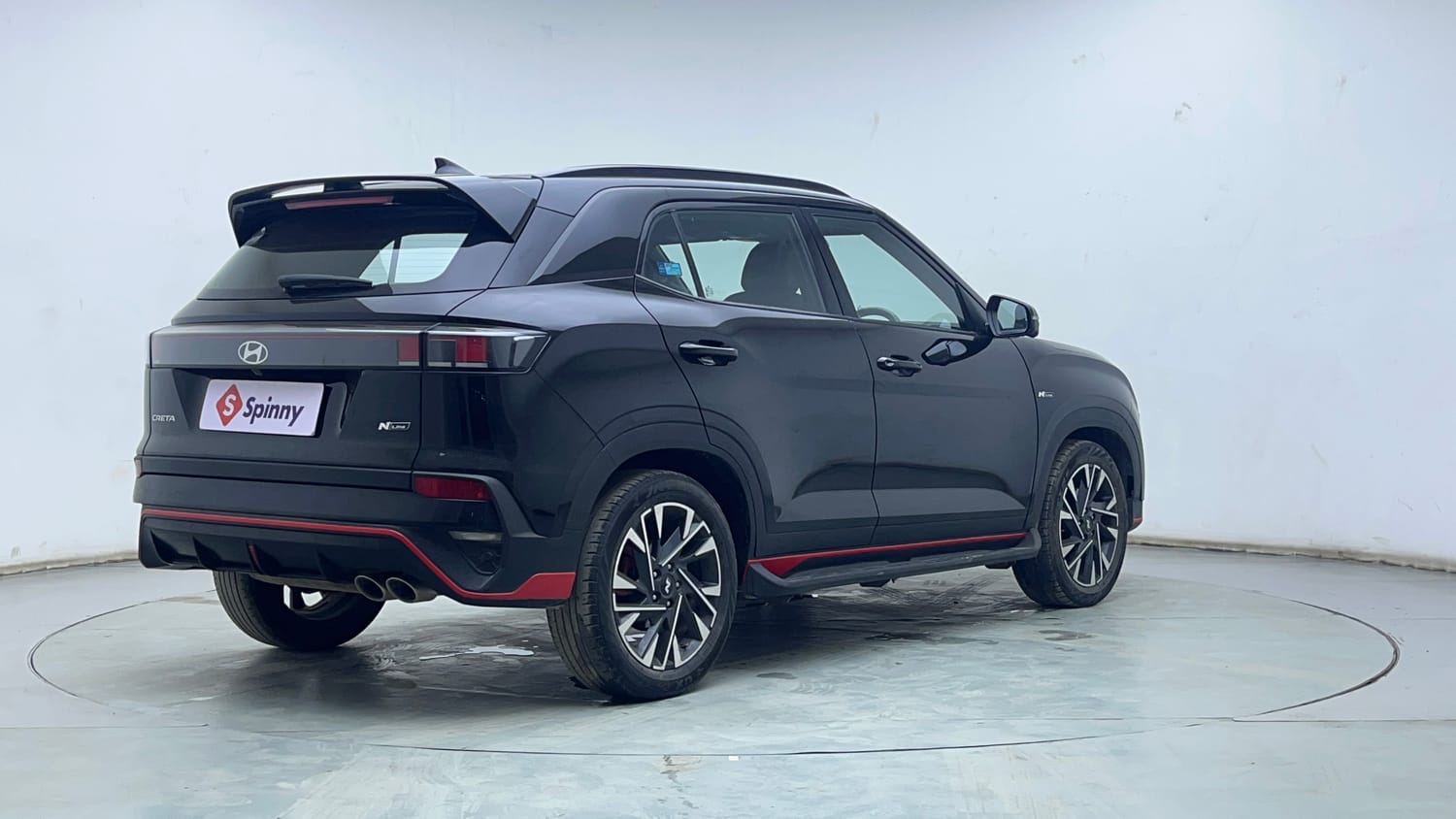 Used 2024 Hyundai Creta N-Line N10 1.5 Turbo DCT Petrol Automatic exterior RIGHT REAR CORNER VIEW