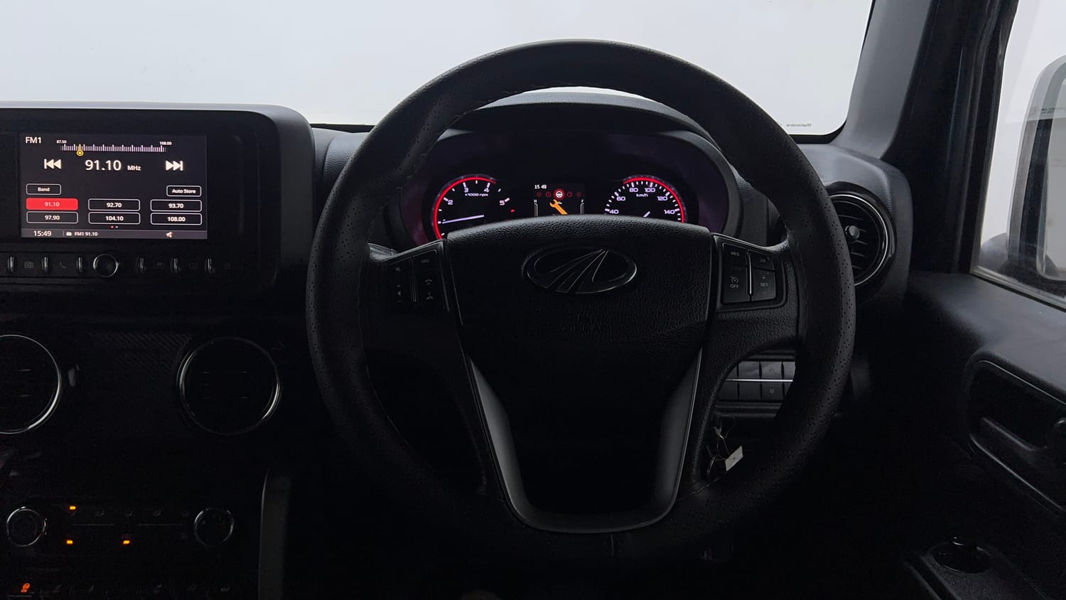Used 2022 mahindra Thar LX Hard Top Petrol AT 4WD Petrol Automatic interior STEERING VIEW