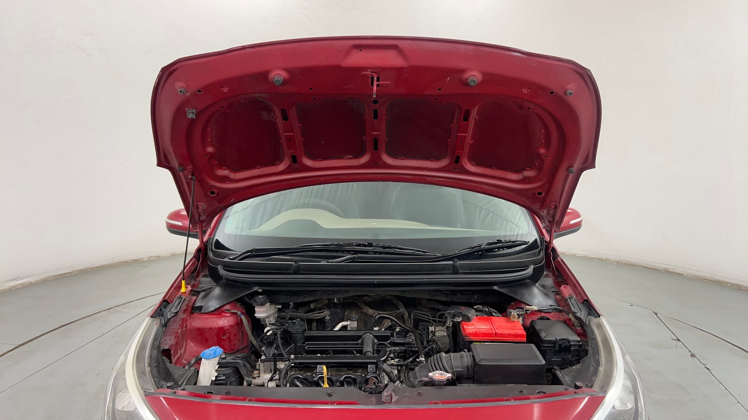Used 2015 Hyundai Elite i20 Sportz 1.2 Petrol Manual engine ENGINE & BONNET OPEN FRONT VIEW