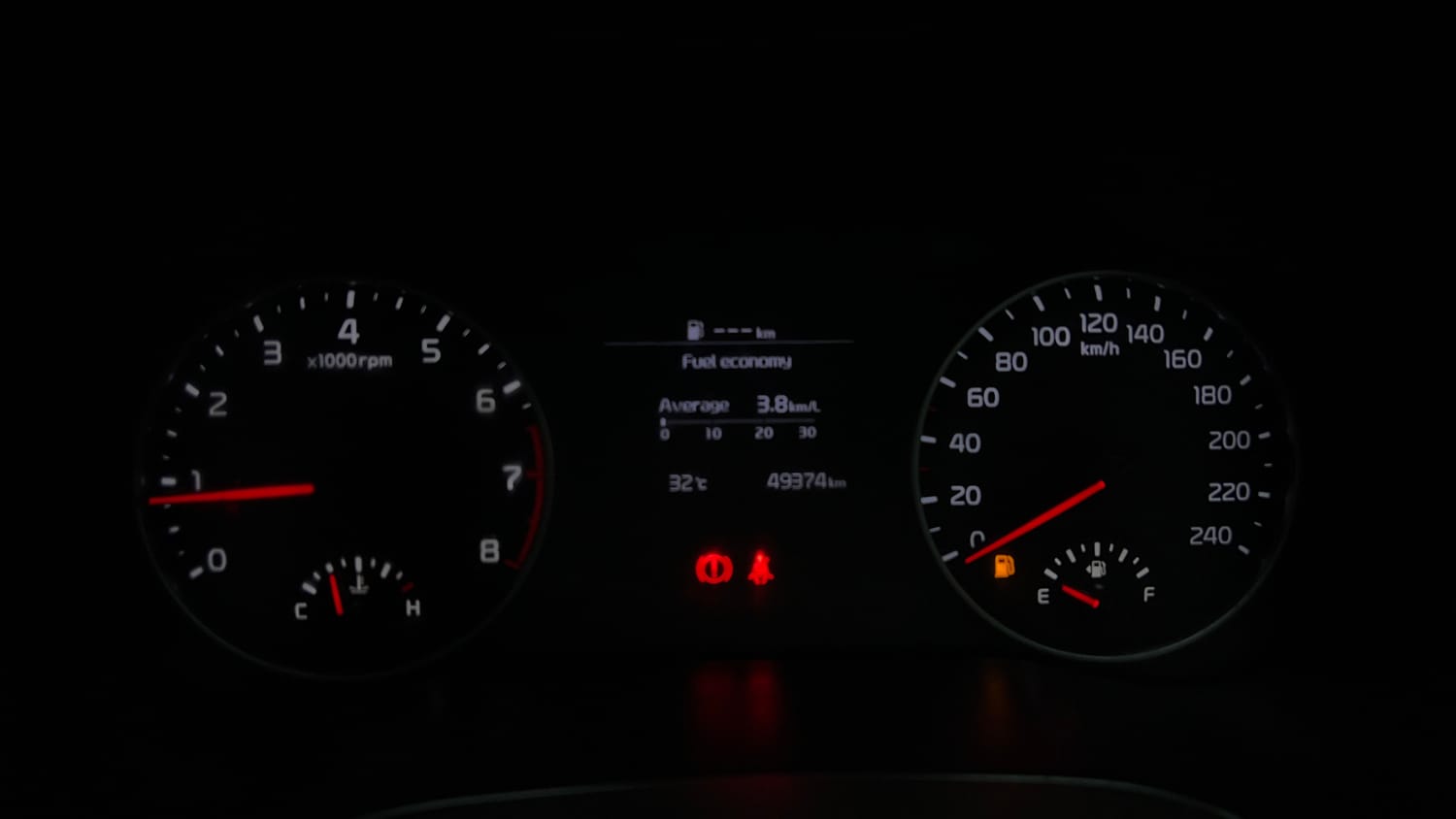 Used 2020 Kia Seltos HTX 1.5 Petrol Manual interior CLUSTERMETER VIEW