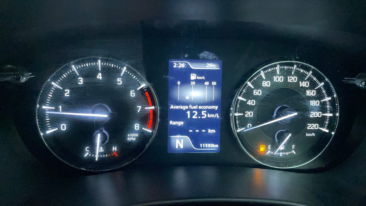 Used 2023 Toyota Glanza V AMT Petrol Automatic interior CLUSTERMETER VIEW