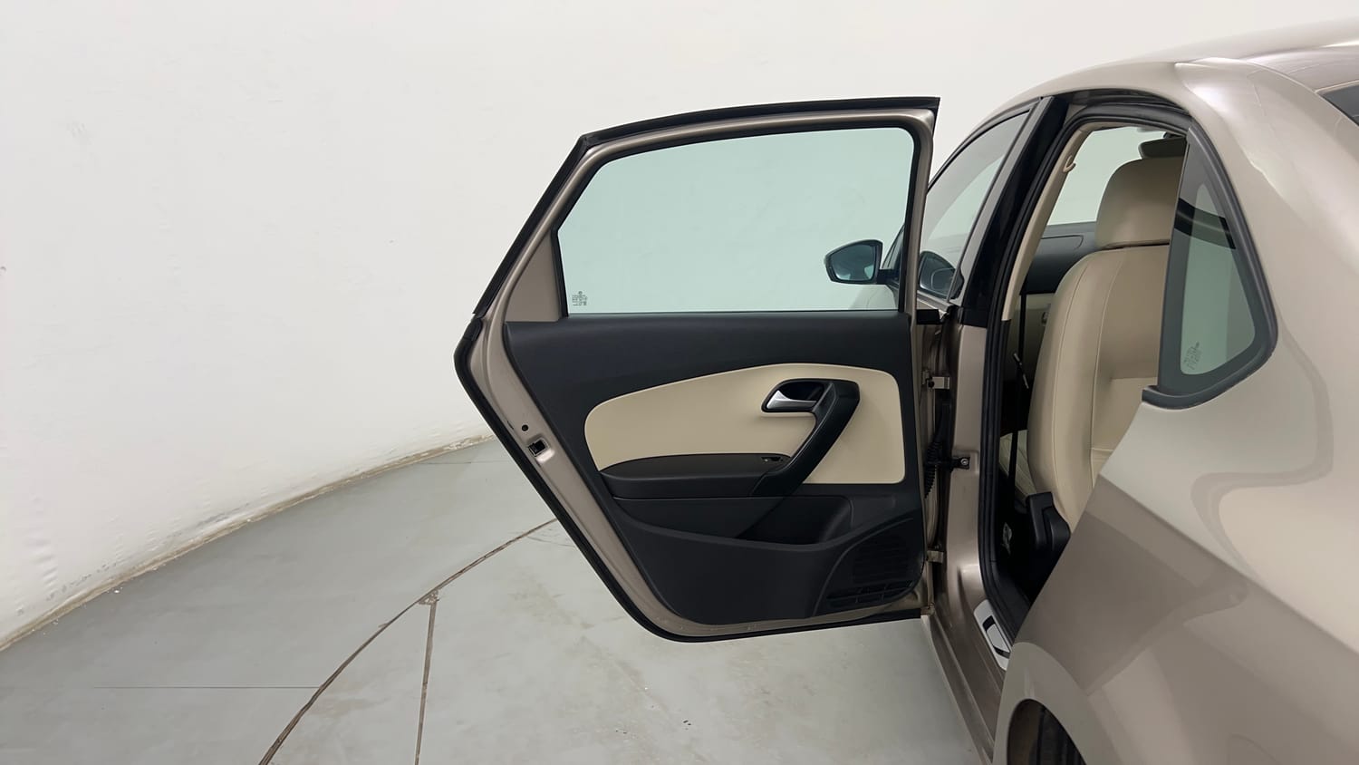 Used 2019 Volkswagen Vento Highline Plus 1.5 AT (D) 16 Alloy Diesel Automatic interior LEFT REAR DOOR OPEN VIEW