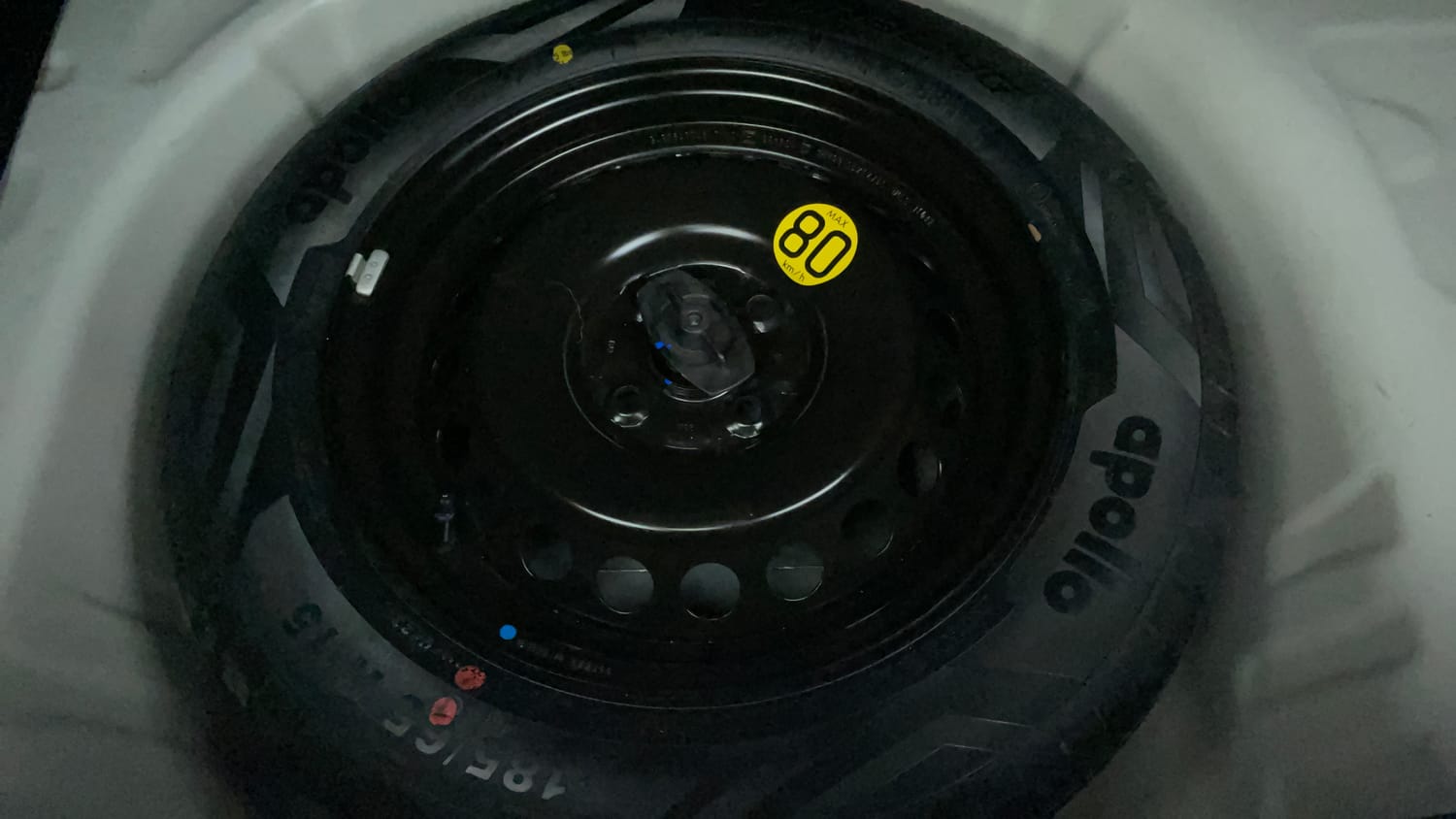 Used 2023 Toyota Glanza V AMT Petrol Automatic tyres SPARE TYRE VIEW