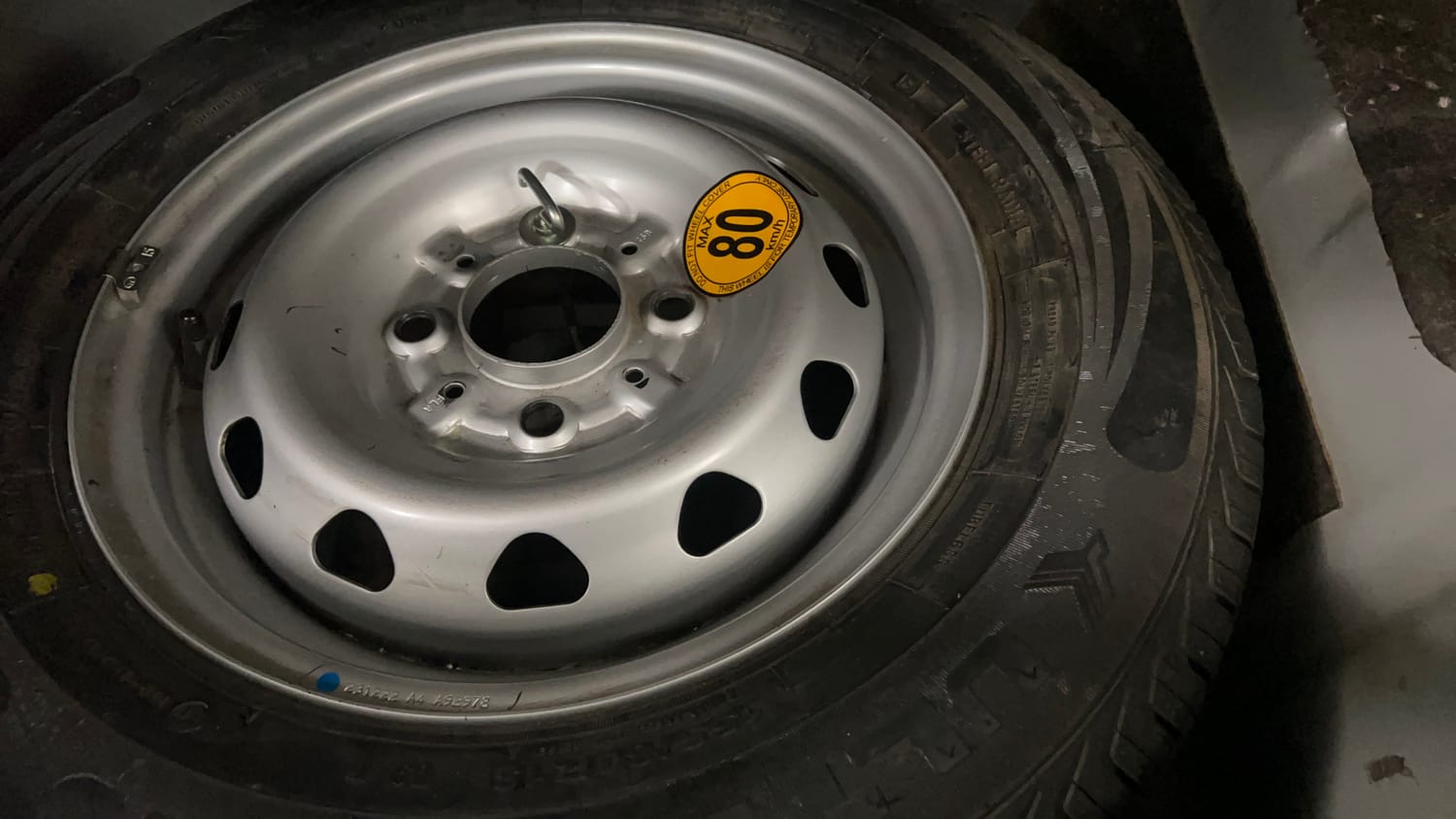 Used 2023 Tata Tigor XZ Plus CNG Cng Manual tyres SPARE TYRE VIEW