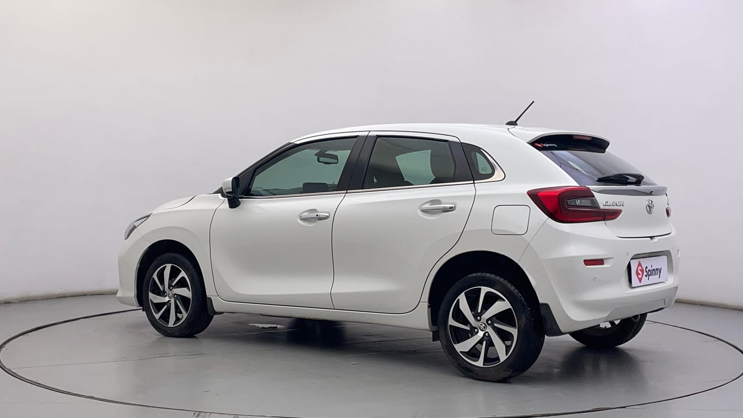 Used 2023 Toyota Glanza V AMT Petrol Automatic exterior LEFT REAR CORNER VIEW