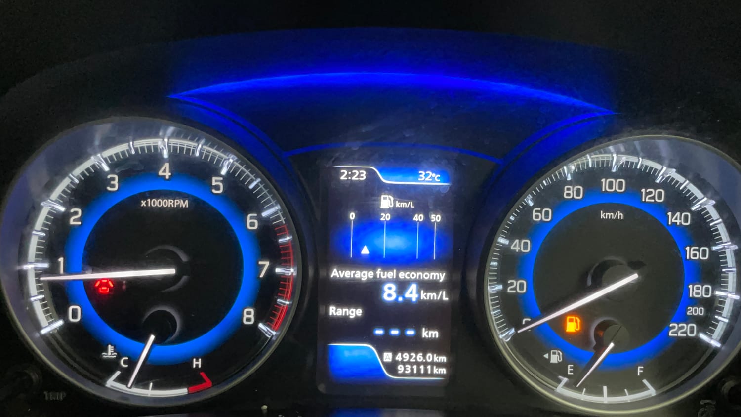 Used 2020 Maruti Suzuki Baleno Zeta Petrol Manual interior CLUSTERMETER VIEW