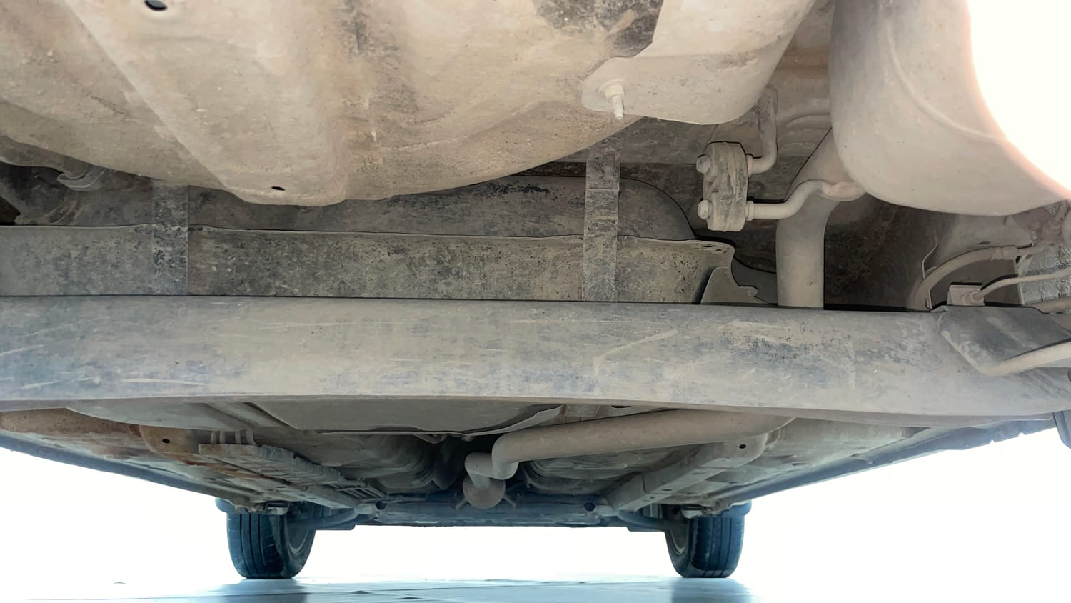 Used 2021 Hyundai Grand i10 Nios Magna Corporate Edition 1.2 Kappa VTVT Petrol Manual extra REAR UNDERBODY VIEW (TAKEN FROM REAR)