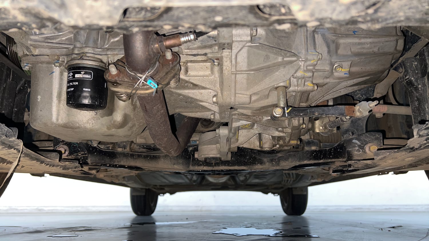 Used 2022 Maruti Suzuki Baleno Delta Petrol Manual extra FRONT LEFT UNDERBODY VIEW