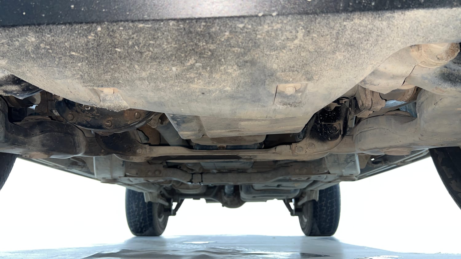Used 2023 mahindra Thar LX Hard Top Petrol AT 4WD Petrol Automatic extra FRONT LEFT UNDERBODY VIEW