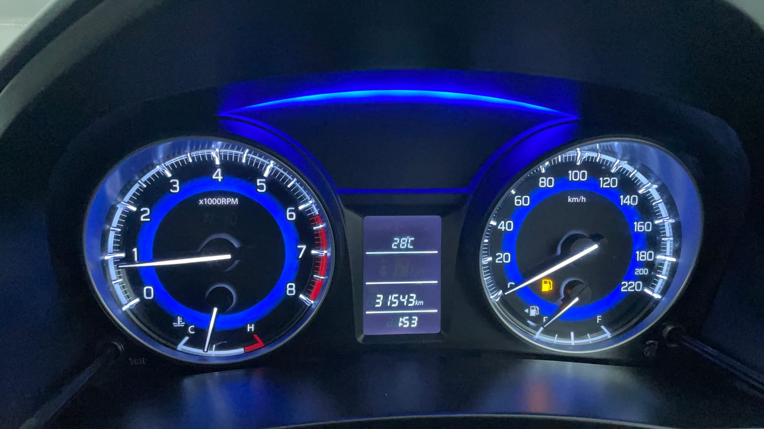 Used 2022 Maruti Suzuki Baleno Delta Petrol Manual interior CLUSTERMETER VIEW